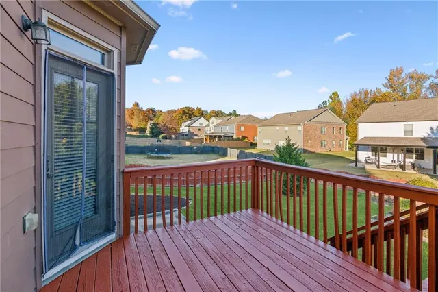a view of city from a balcony