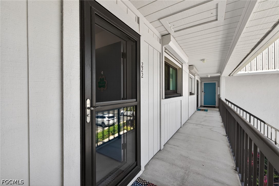200 Lenell Road, Unit 222 Fort Myers Beach, FL 33931 - Photo 33 of 33 a view of a porch