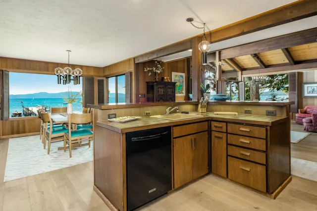 a kitchen with a stove and a sink