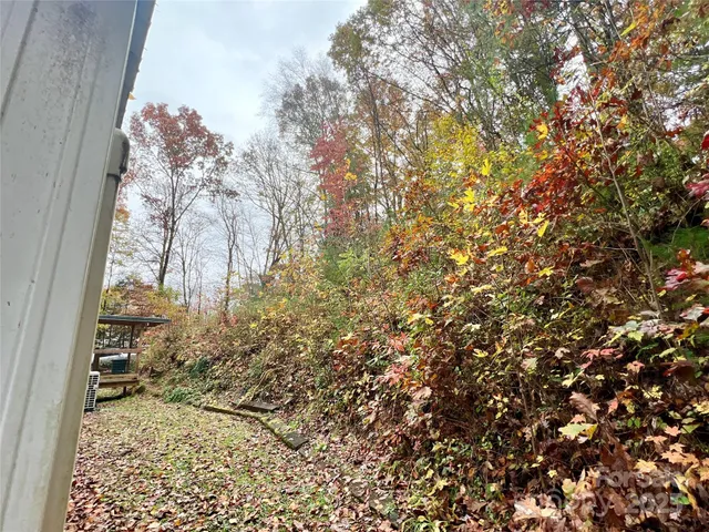 a backyard of a house