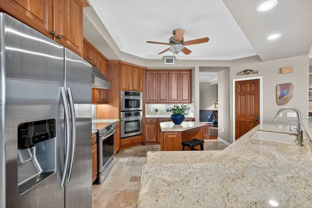 a room with a desk and chair