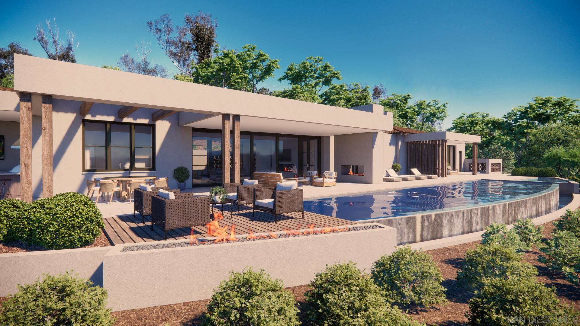 16256 Via Del Alba Rancho Santa Fe, CA 92067 - Photo 3 of 64 a view of a house with swimming pool and sitting area