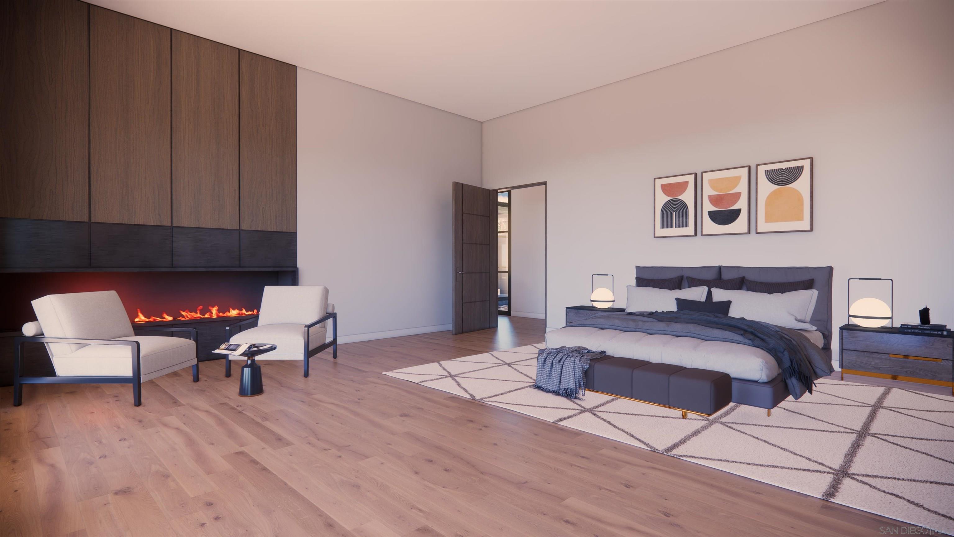 16256 Via Del Alba Rancho Santa Fe, CA 92067 - Photo 36 of 64 a spacious bedroom with a bed and a chair