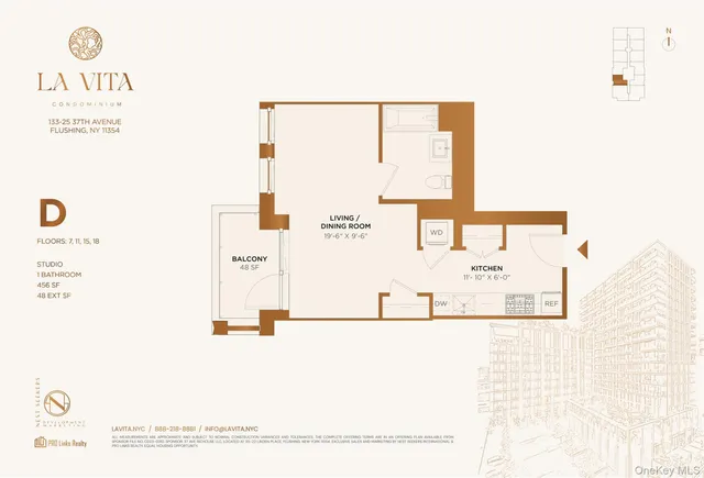 $692,800 | 133-25 37th Avenue, Unit 11D | Downtown Flushing