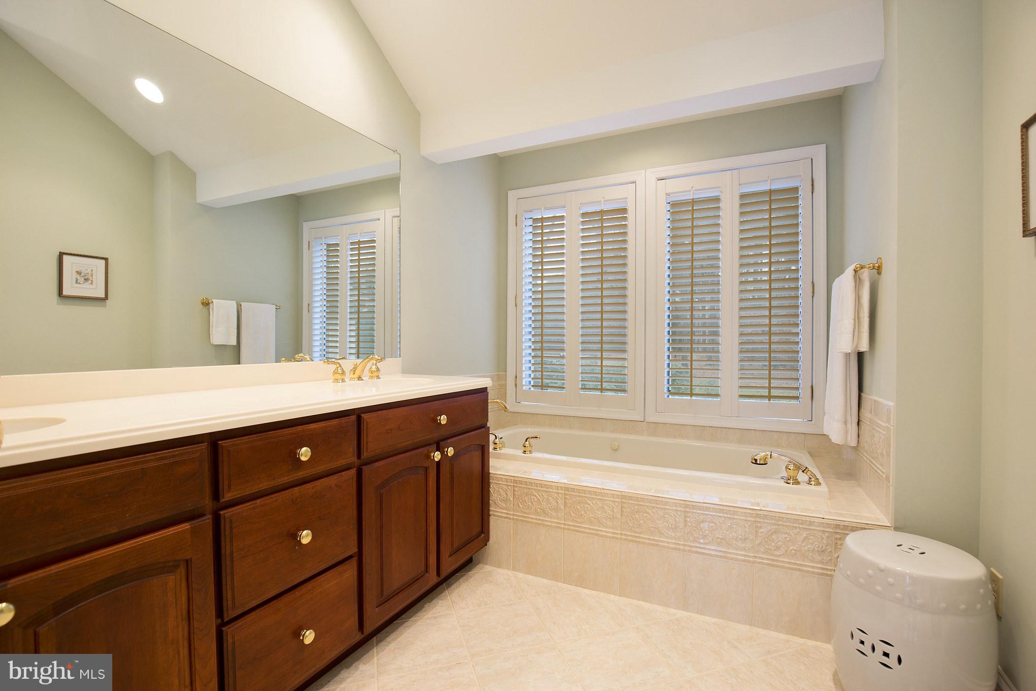 1261 Commodore Barney Road St. Leonard, MD 20685 - Photo 22 of 30 Owner's suite with jetted tub and double vanity