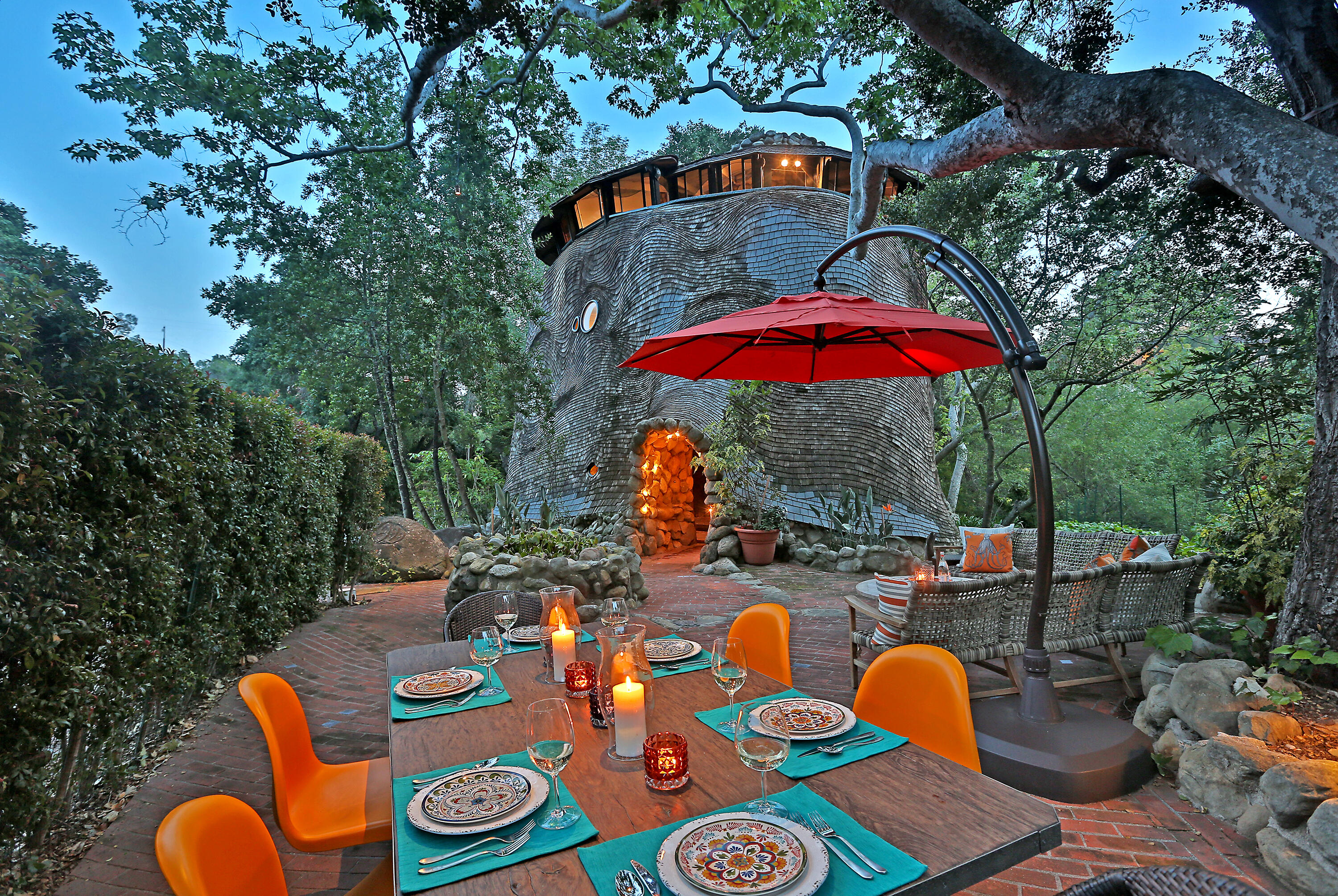 999 Andante Road Santa Barbara, CA 93105 - Photo 3 of 26 an outdoor space with furniture and umbrella