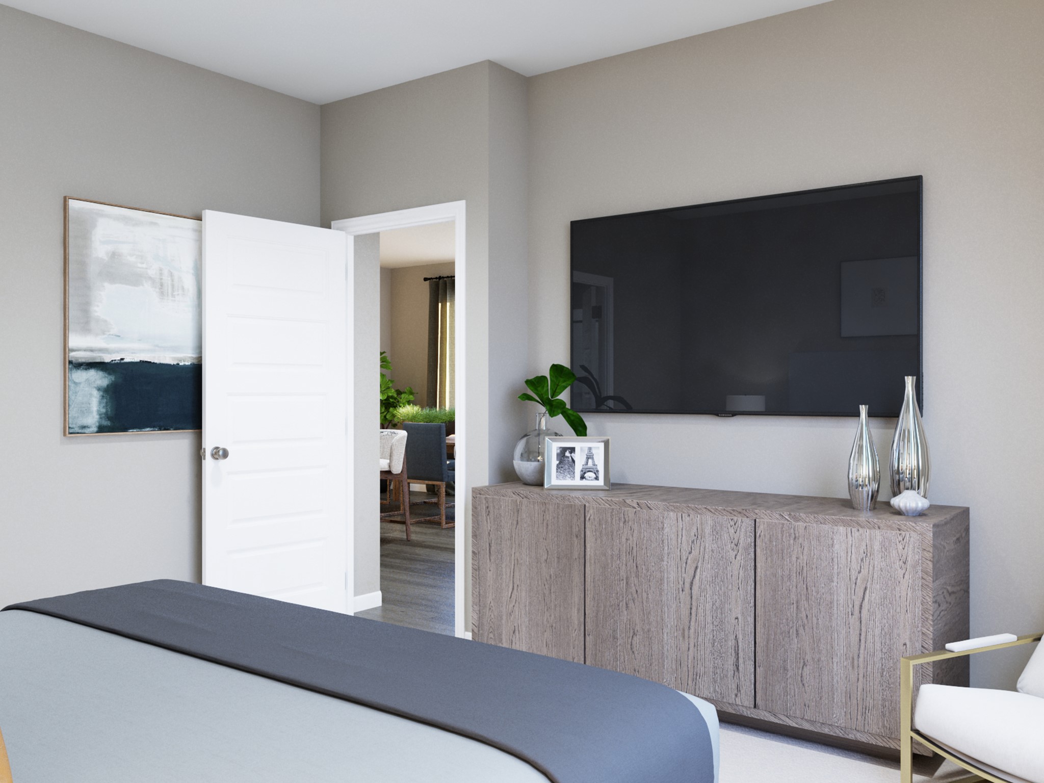 13650 Kit Run Splendora, TX 77372 - Photo 23 of 35 a living room with a couch and a flat screen tv