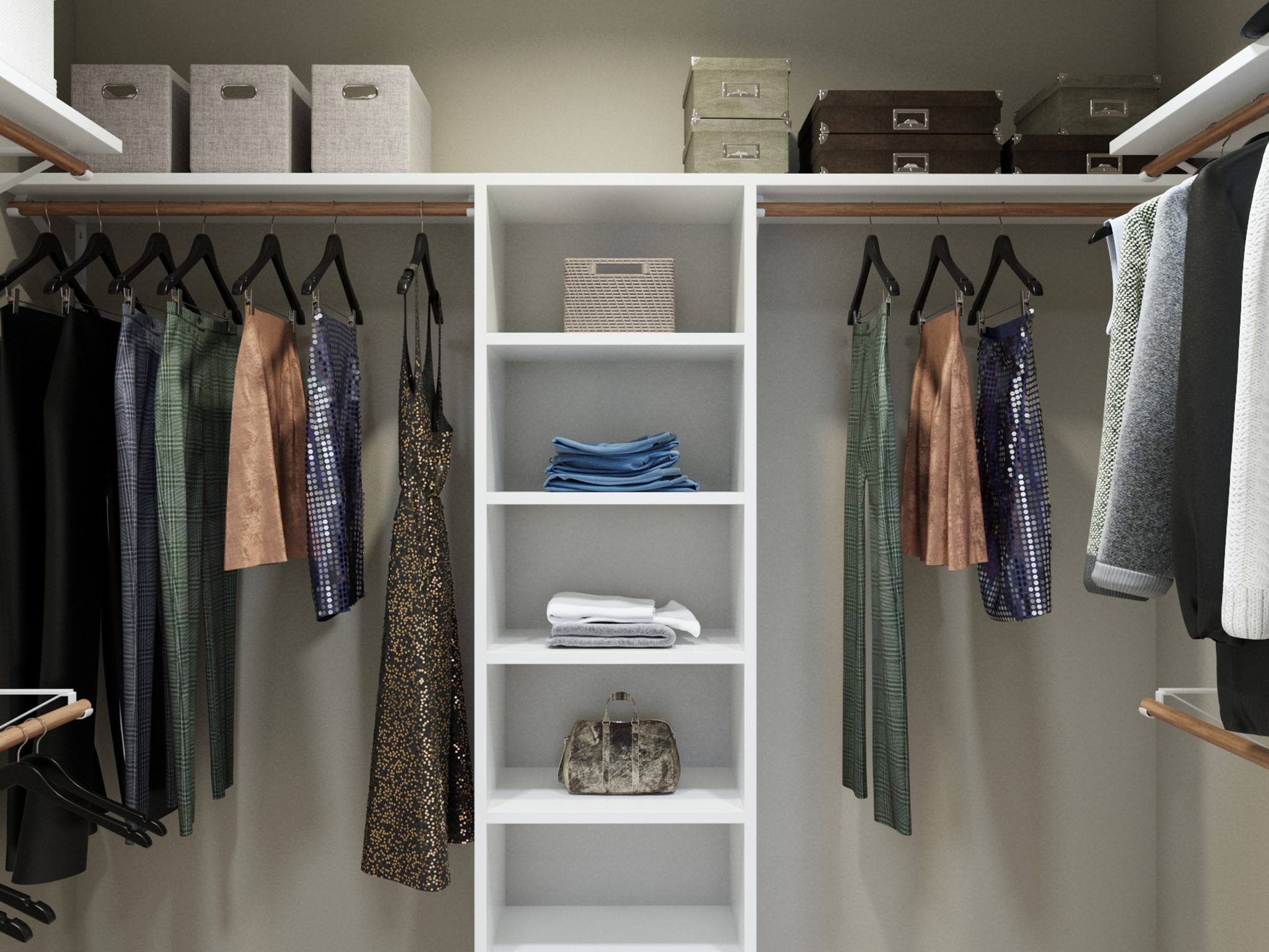 13650 Kit Run Splendora, TX 77372 - Photo 26 of 35 a view of walk in closet with clothes and shoes