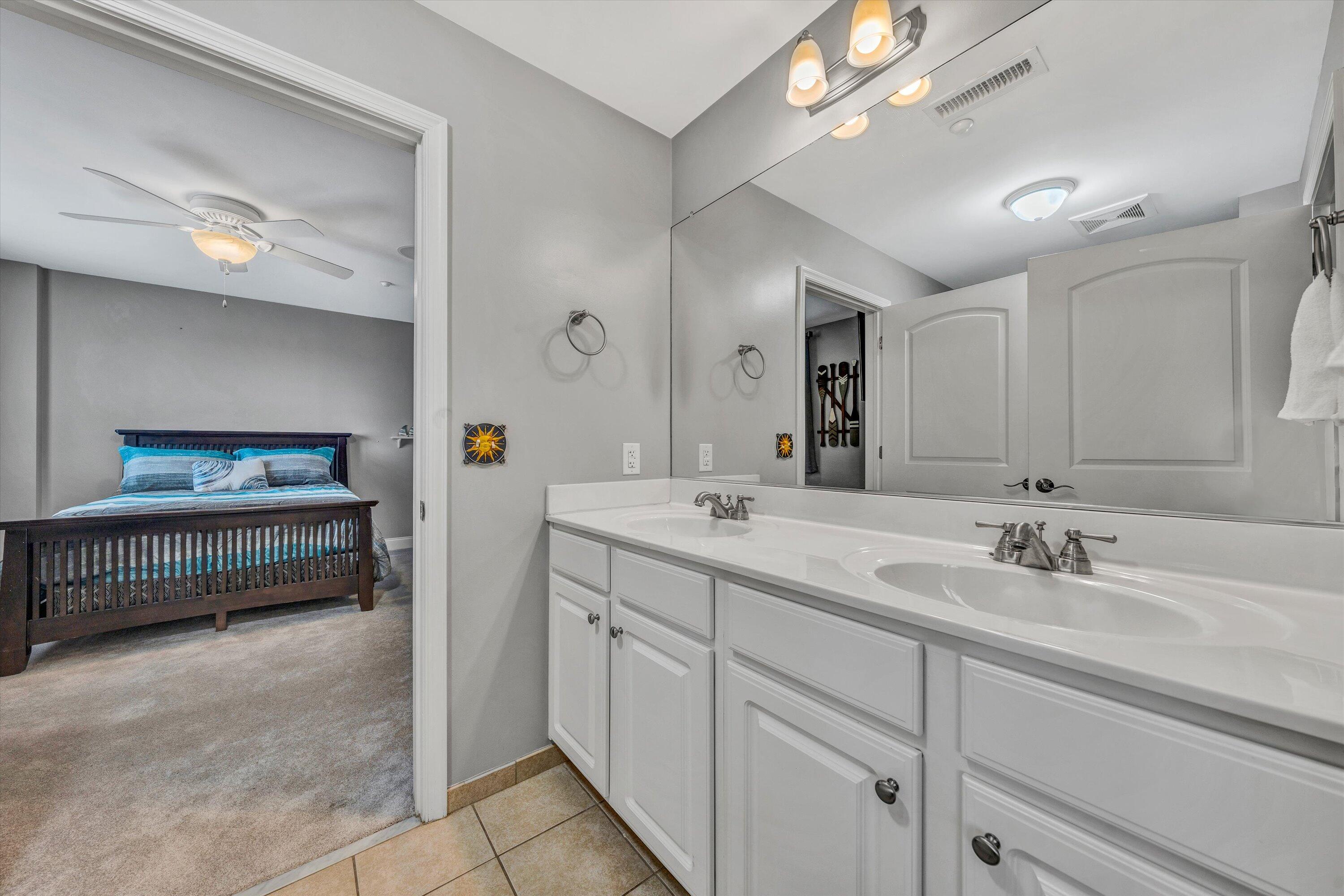 100 Bridgewater Pointe Place, Unit 401 Moneta, VA 24121 - Photo 31 of 39 a en suite bathroom with double sink and a mirror