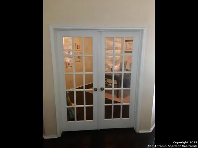 a view of front door