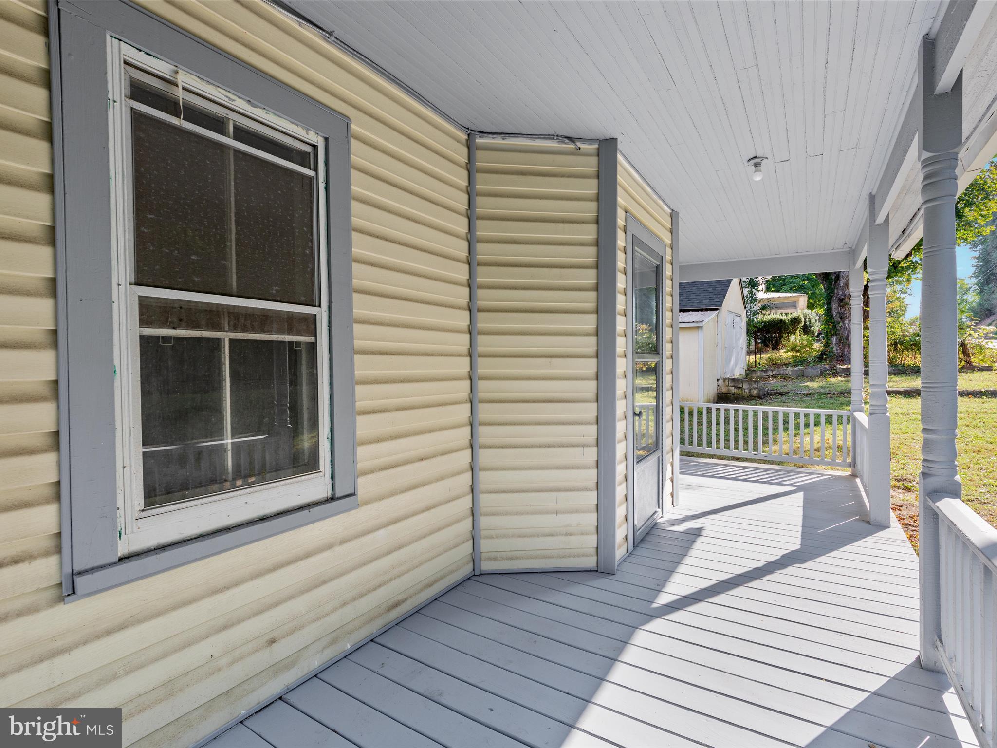 141 Back Creek Road Gore, VA 22637 - Photo 25 of 53 a view of a balcony with wooden floor