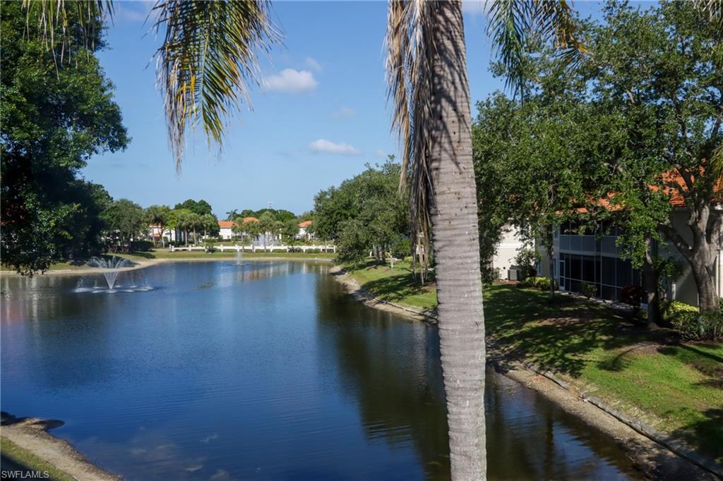 a view of a lake with houses