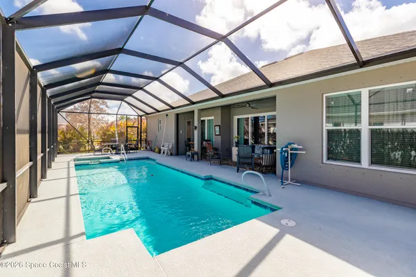 a aerial view of a house