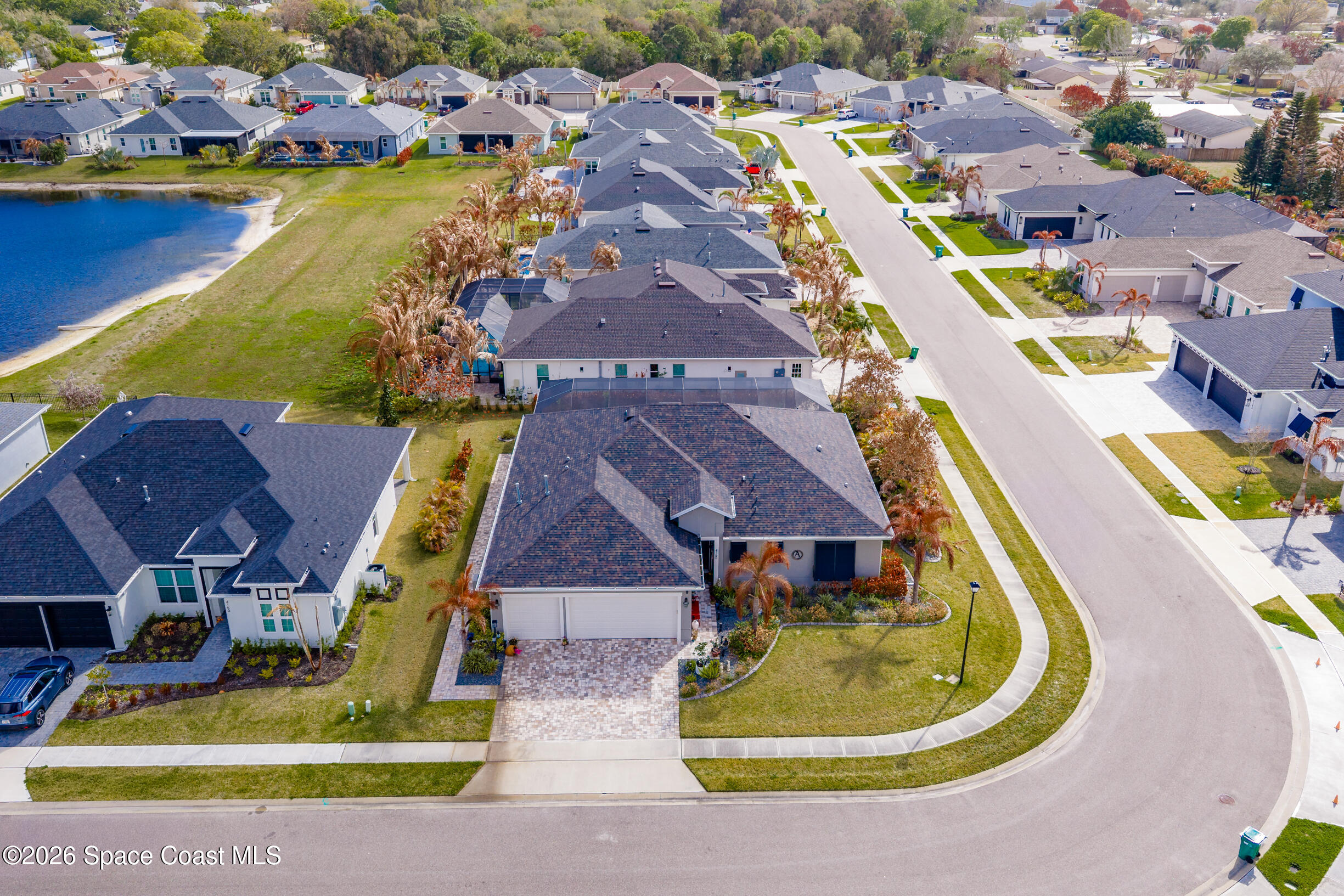 4160 Negal Circle Melbourne, FL 32901 - Photo 51 of 61 an aerial view of residential house with outdoor space and swimming pool