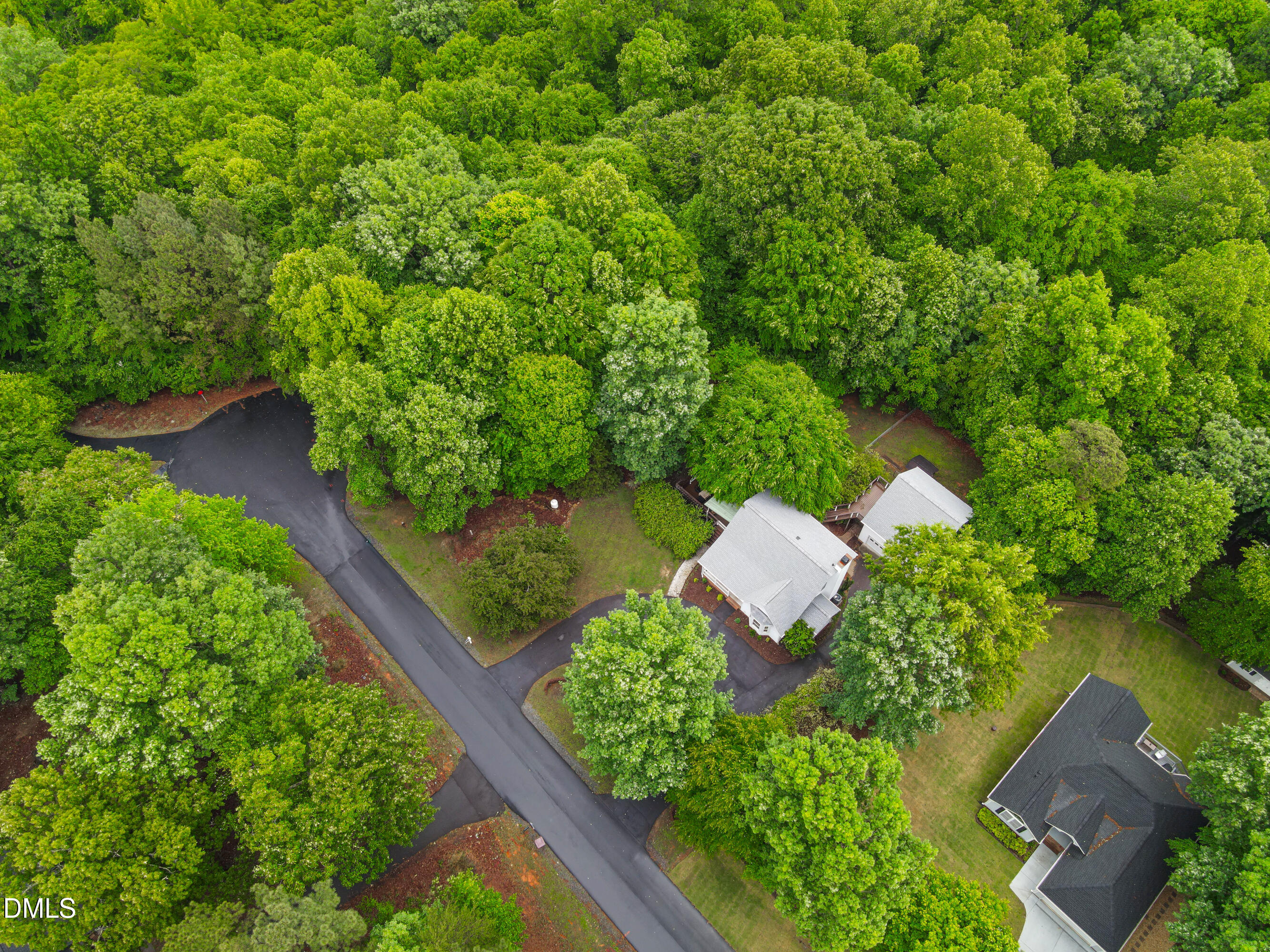 1214 Halcyon Place Rougemont, NC 27572 - Photo 62 of 69 a view of a garden with a bench