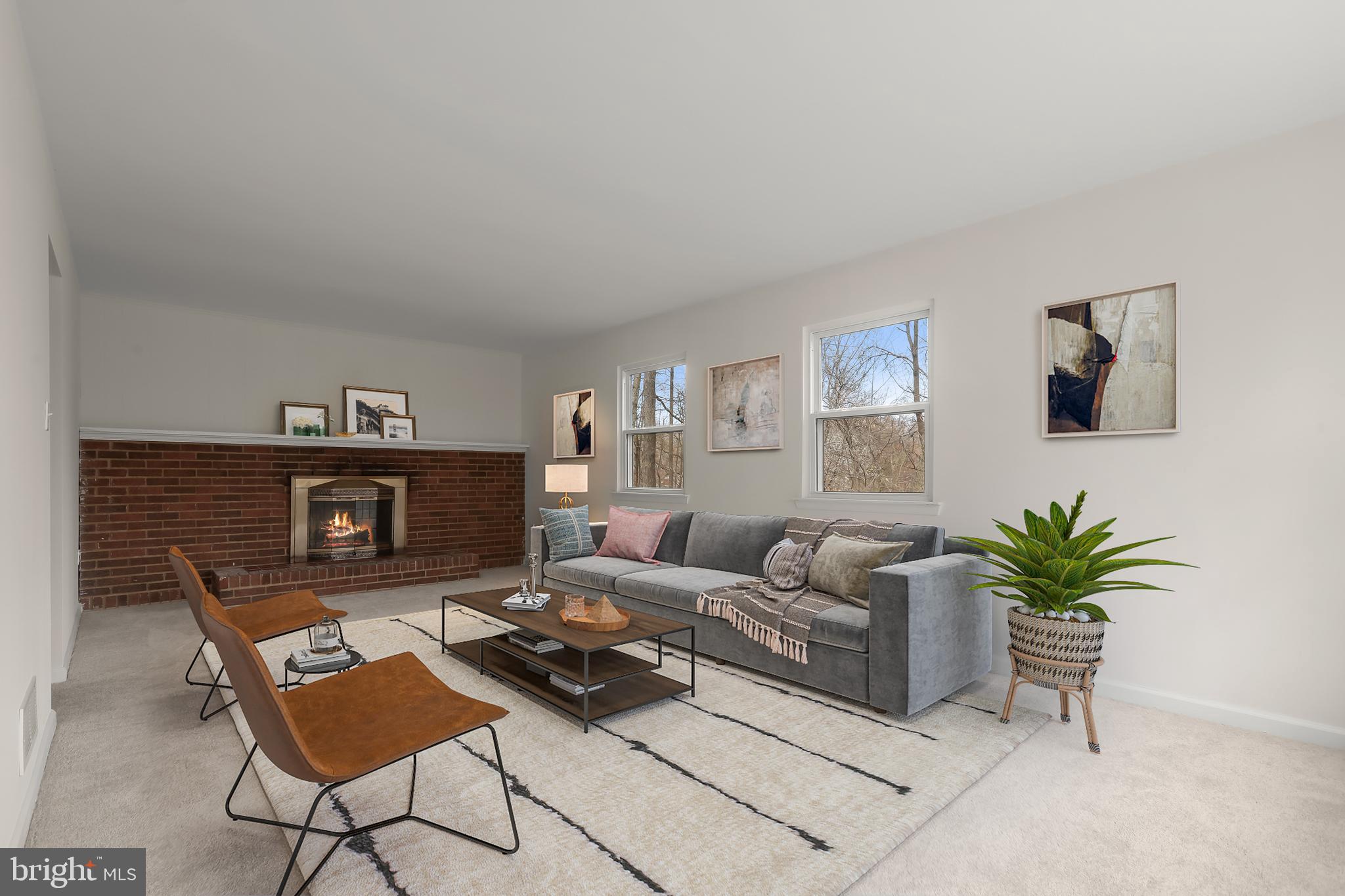 1255 Sheridan Road Crownsville, MD 21032 - Photo 15 of 40 a living room with furniture and a fireplace