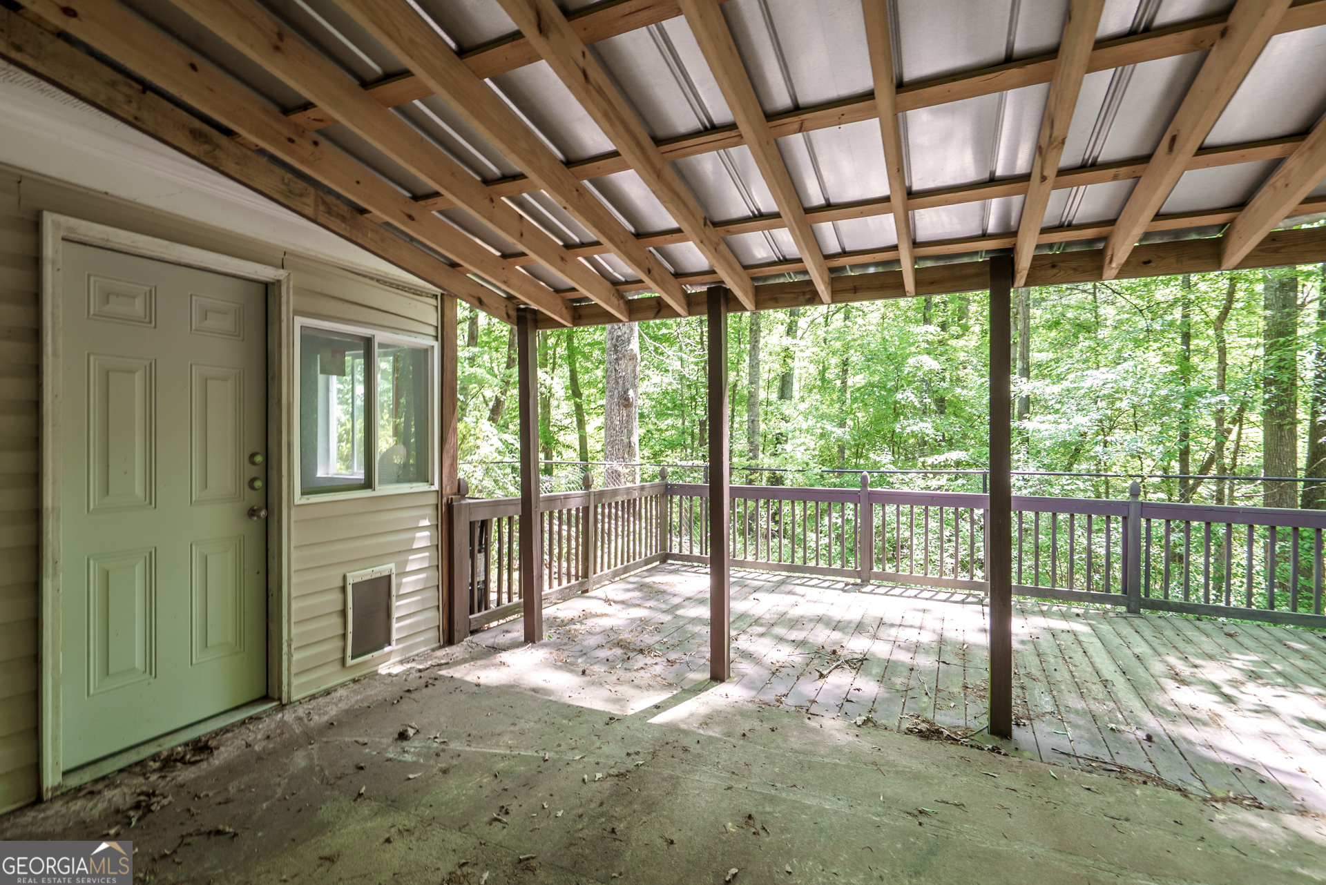 1491 Swords Trail Buckhead, GA 30625 - Photo 37 of 52 a view of a porch with a backyard