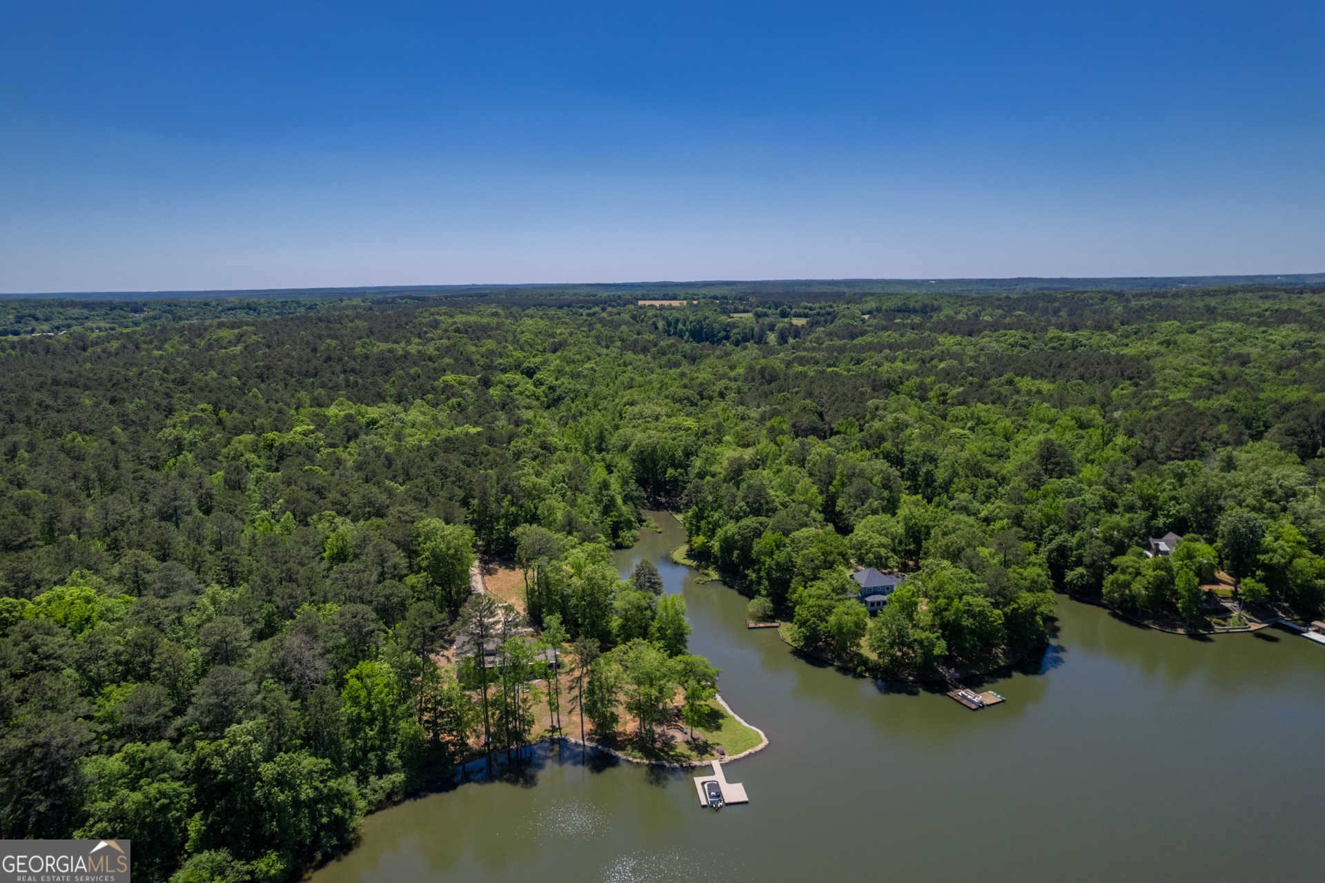1491 Swords Trail Buckhead, GA 30625 - Photo 6 of 52 an aerial view of a houses with yard and lake view