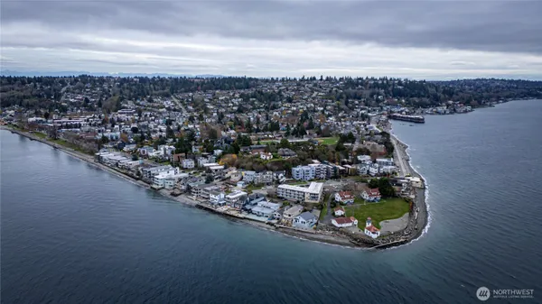 a view of a city with tall buildings