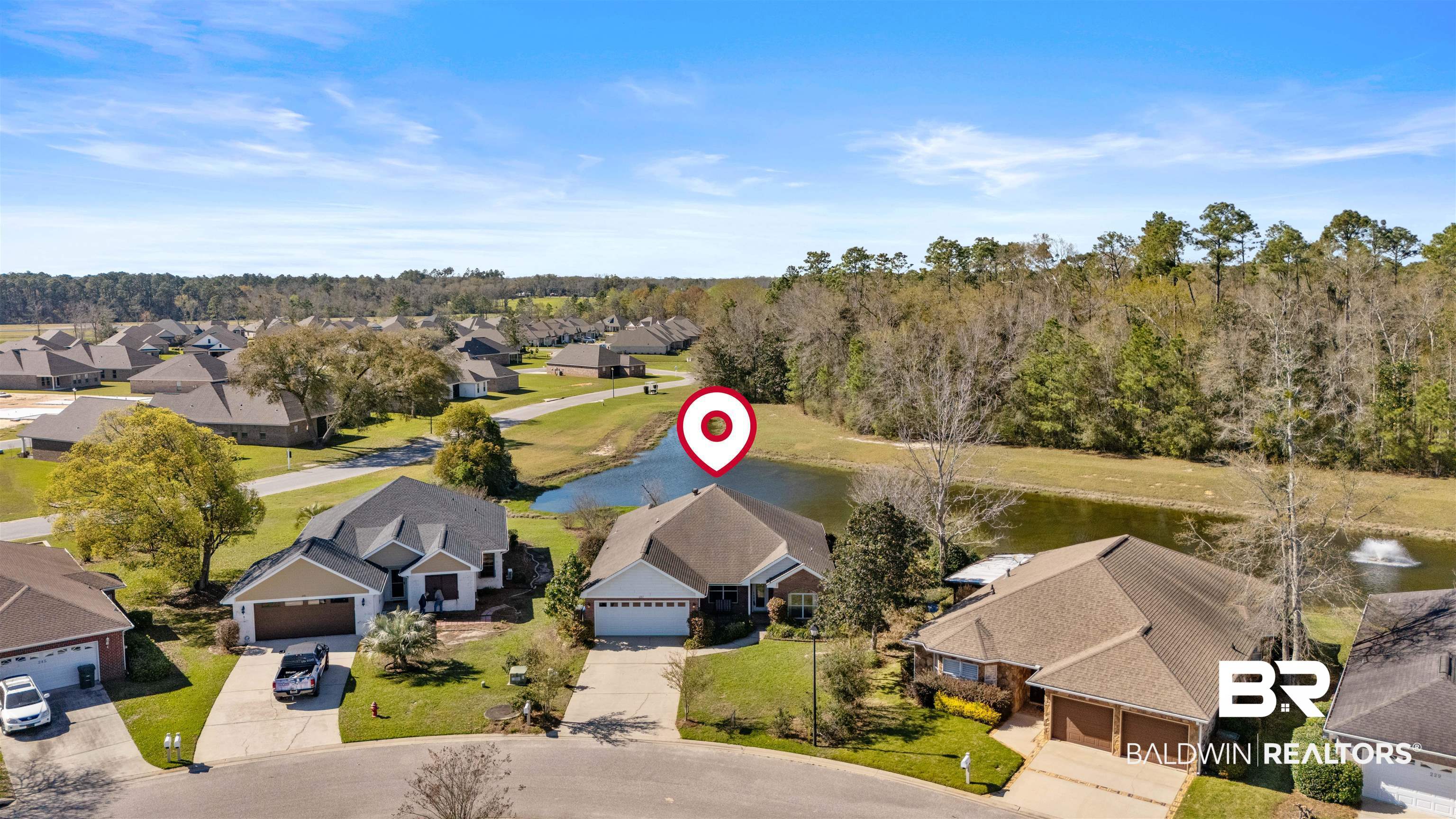 237 Hemingway Loop Foley, AL 36535 - Photo 44 of 49 Drone / aerial view with a residential view and a water view