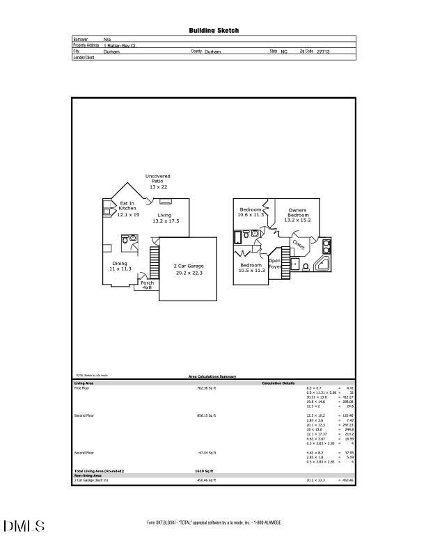 1 Rattan Bay Court Durham, NC 27713 - Photo 52 of 52 1 Rattan Bay Ct. - Floor Plans