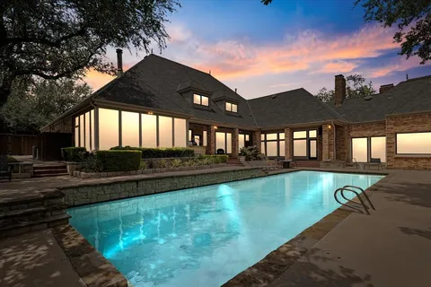 a backyard of a house