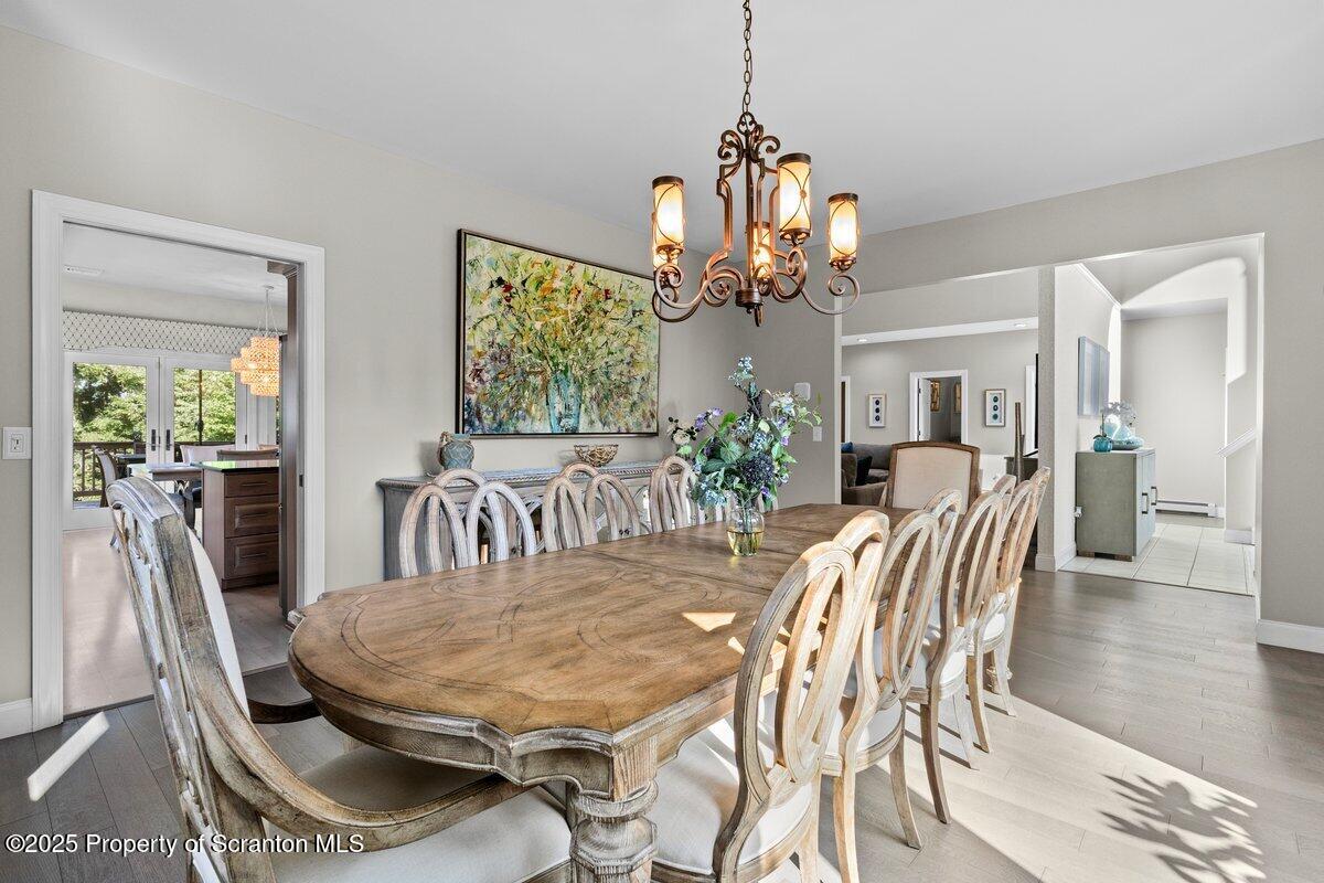28 Ridgeview Drive Scranton, PA 18504 - Photo 16 of 55 a view of a dining room with furniture window and wooden floor
