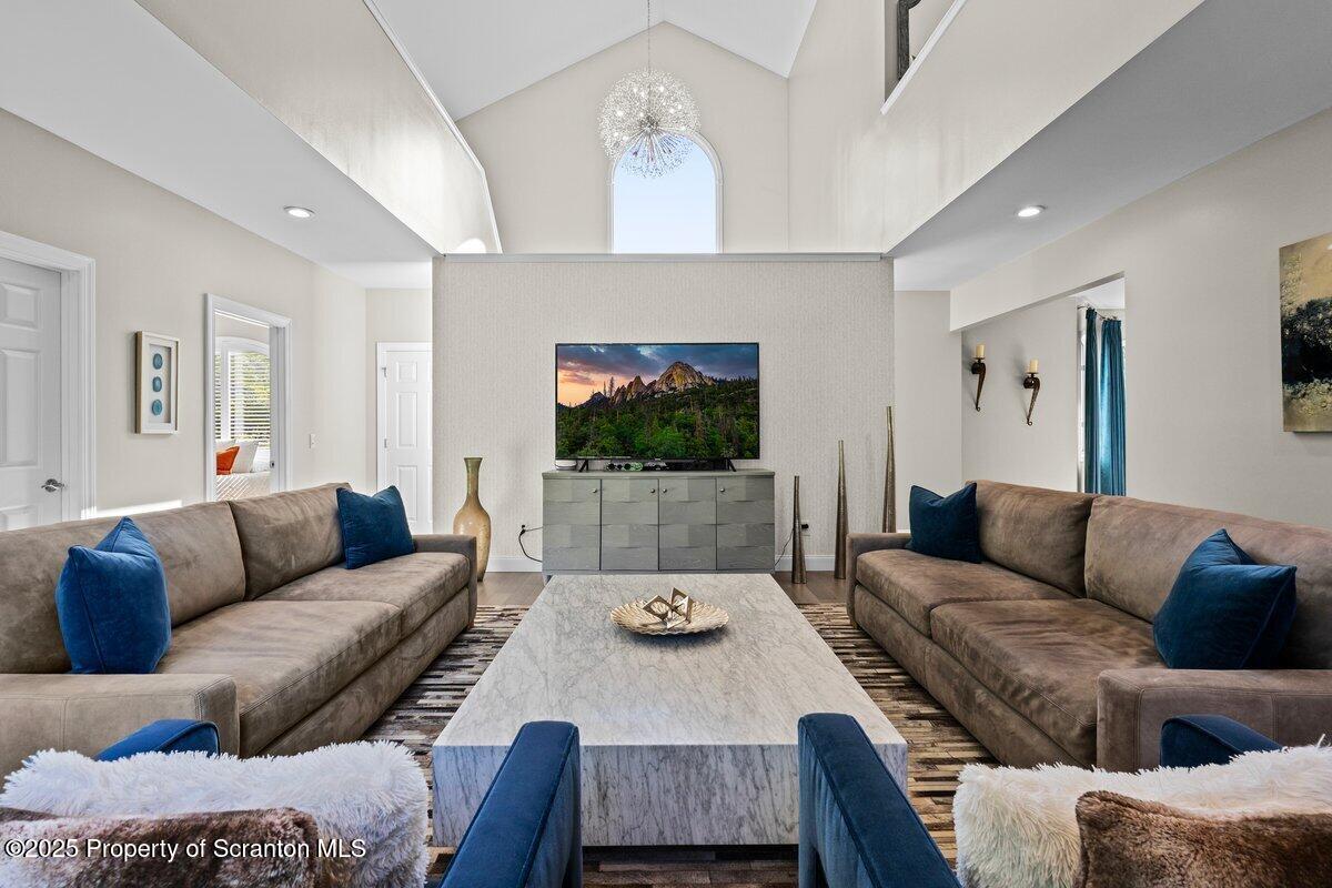 28 Ridgeview Drive Scranton, PA 18504 - Photo 17 of 55 a living room with furniture and a flat screen tv