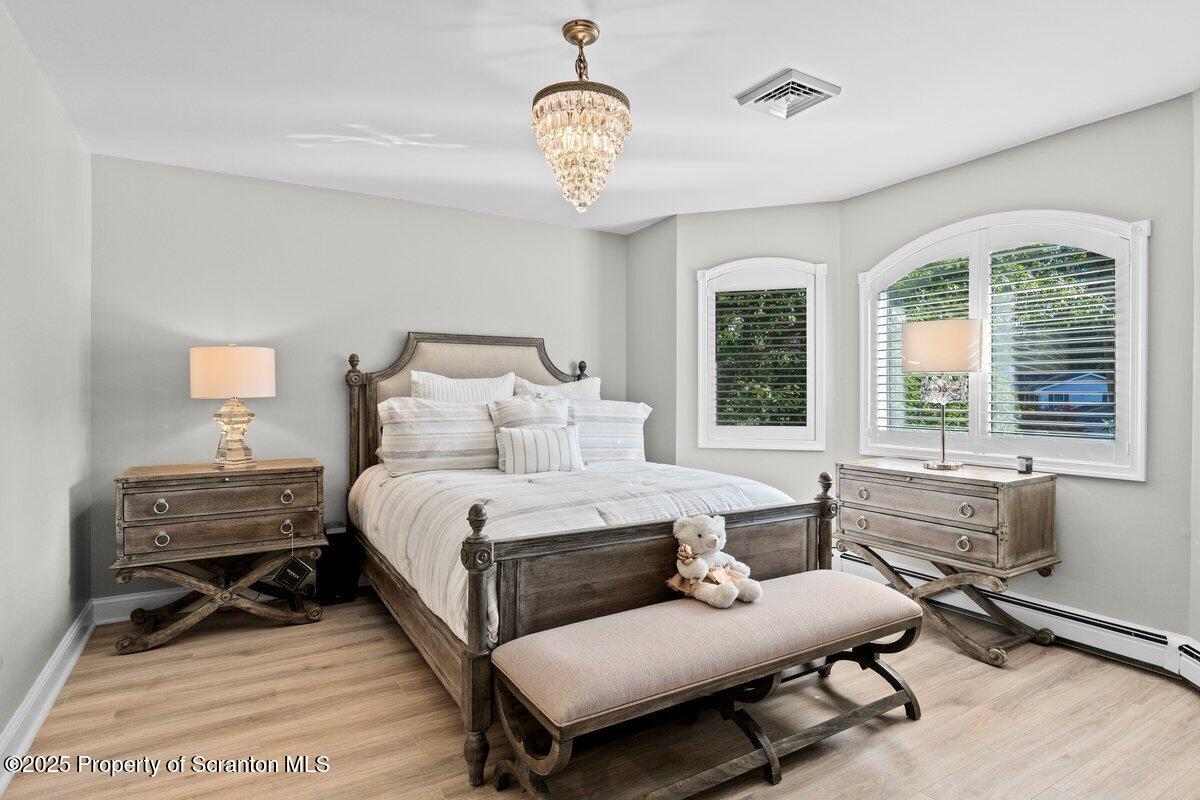 28 Ridgeview Drive Scranton, PA 18504 - Photo 38 of 55 a spacious bedroom with a bed a desk and chair