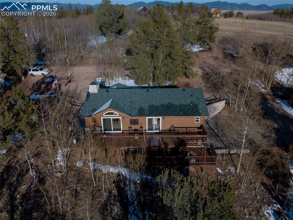 7260 Remington Road Como, CO 80432 - Photo 43 of 46 an aerial view of a house with a yard