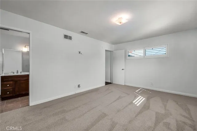 a view of an empty room