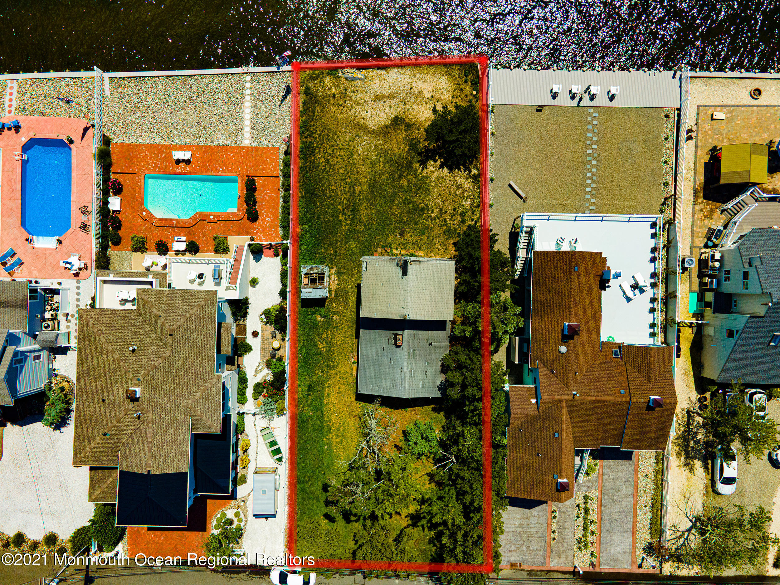 10 Point Road Waretown, NJ 08758 - Photo 8 of 14 an aerial view of residential houses with outdoor space