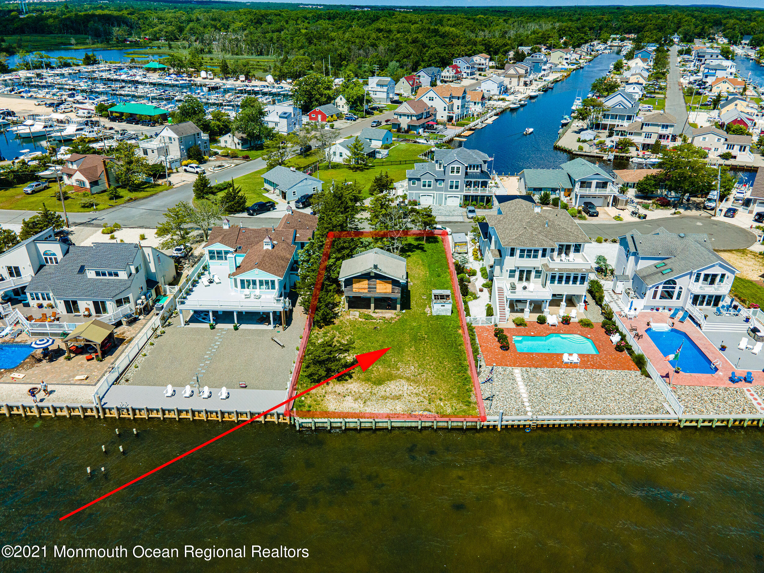 10 Point Road Waretown, NJ 08758 - Photo 10 of 14 an aerial view of residential houses with outdoor space and seating space