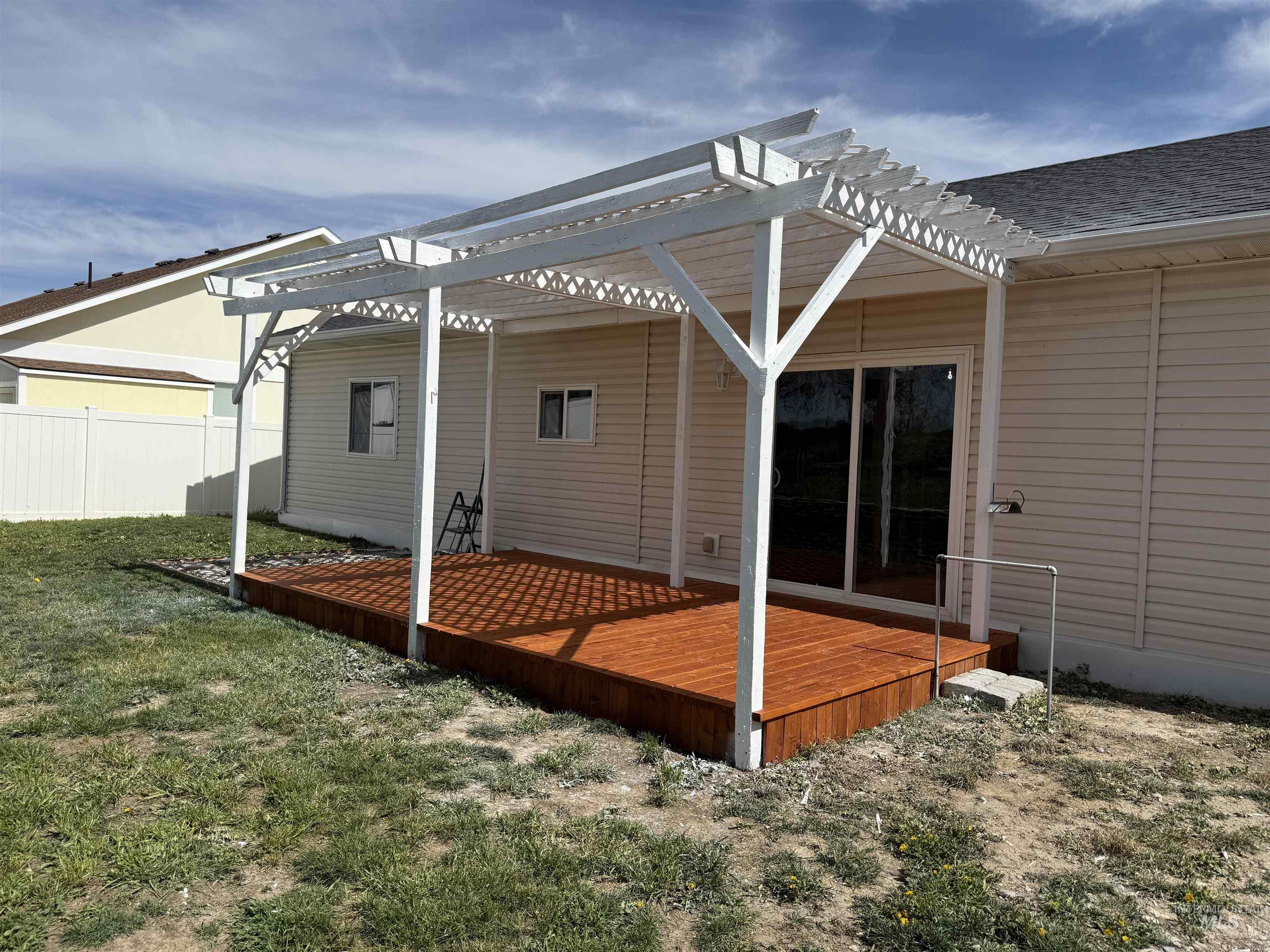 523 Morning Dove Way Marsing, ID 83639 - Photo 3 of 23 Rear view of property with a deck and a pergola