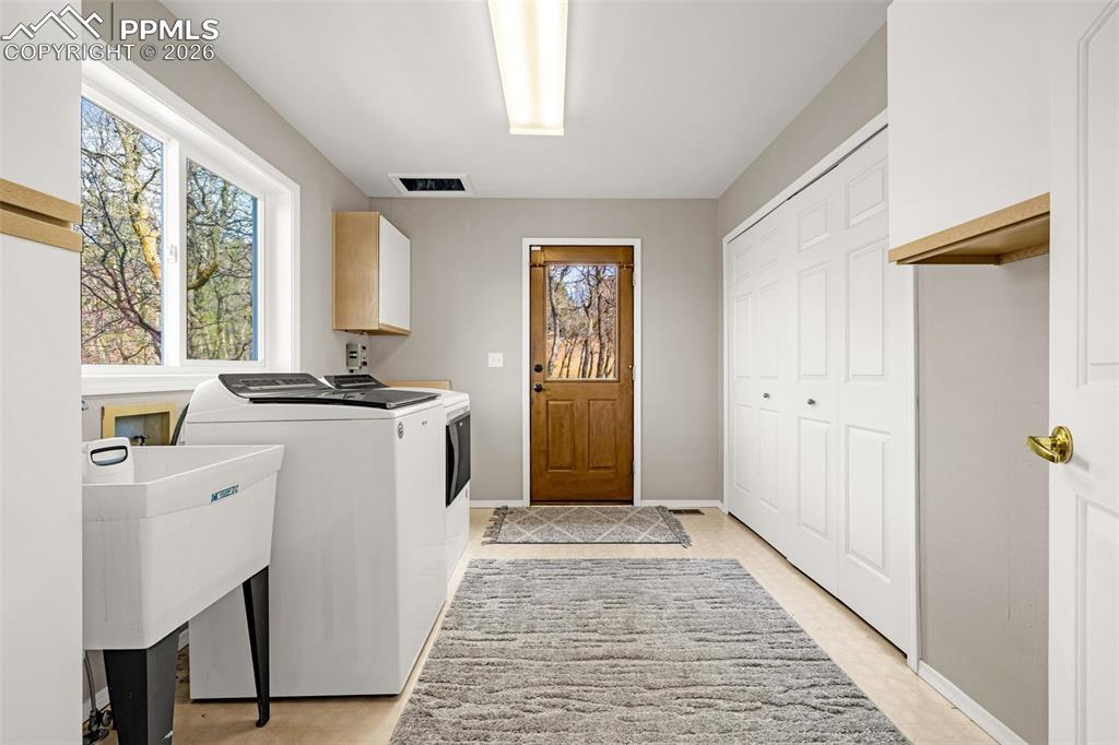 18475 Lower Lake Road Monument, CO 80132 - Photo 32 of 50 a view of a storage & utility room with closet window