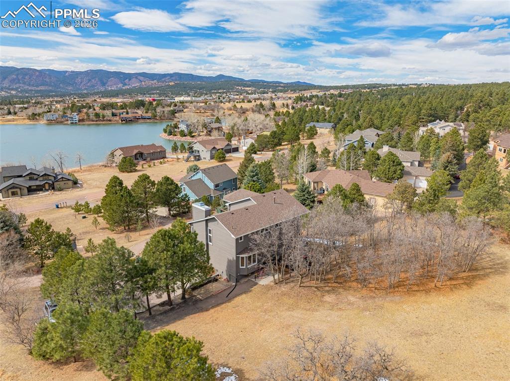 18475 Lower Lake Road Monument, CO 80132 - Photo 47 of 50 an aerial view of a house with a yard