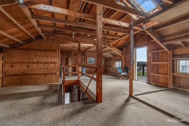 a view of under construction room and staircase