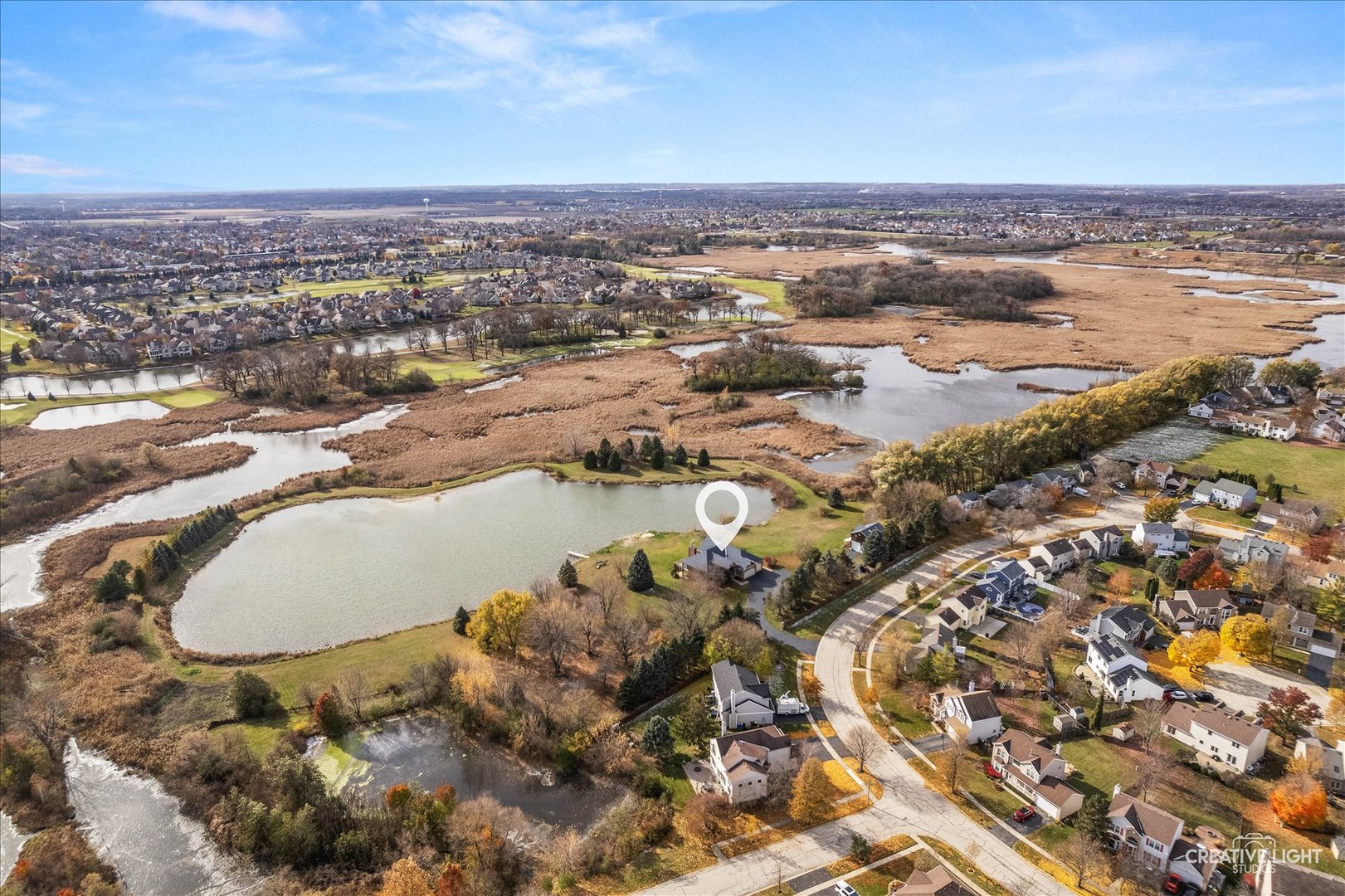 675 White Pine Circle Lake In The Hills, IL 60156 - Photo 35 of 41 an aerial view of residential houses with outdoor space