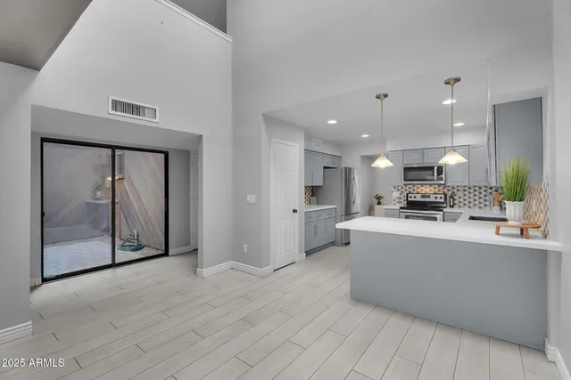 a workspace with furniture