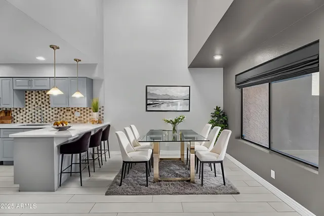 a view of a livingroom with a staircase
