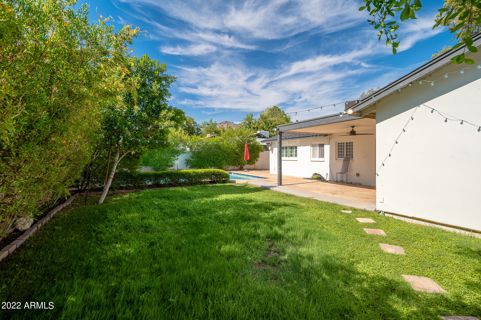 3864 North 50th Street Phoenix, AZ 85018 - Photo 6 of 15 a view of a backyard with plants and a small yard