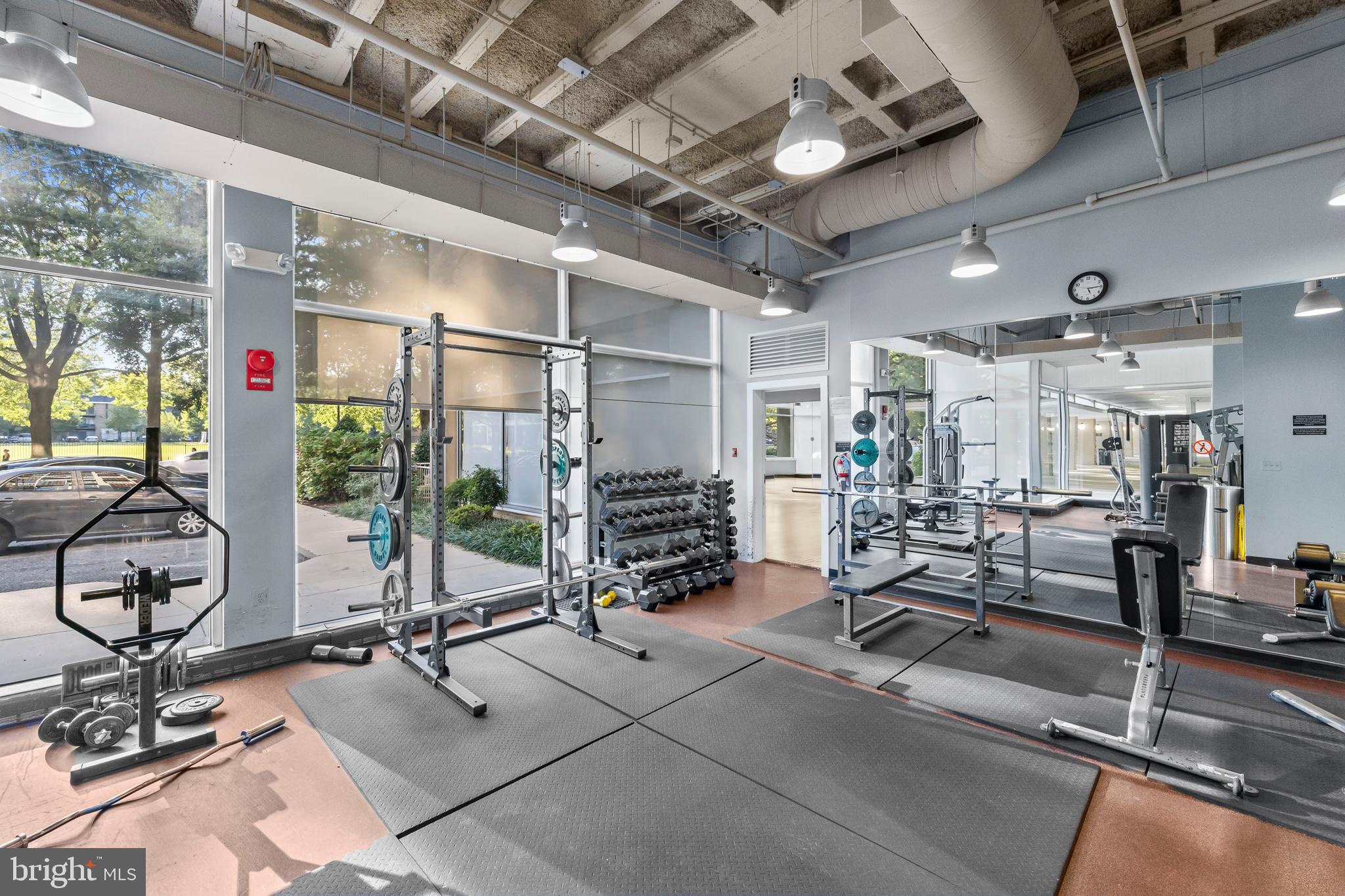 350 G Street Southwest, Unit N614 Washington, DC 20024 - Photo 32 of 35 a view of a room with gym equipment