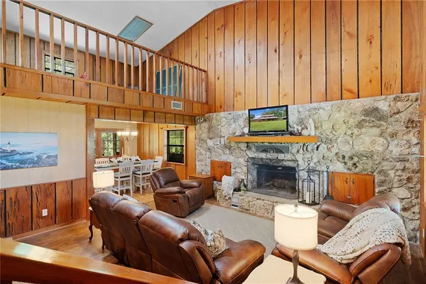 a view of small space with racks on the wall