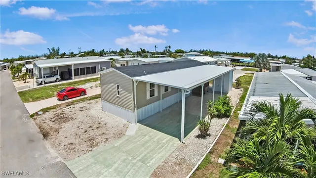 a view of a house with a terrace