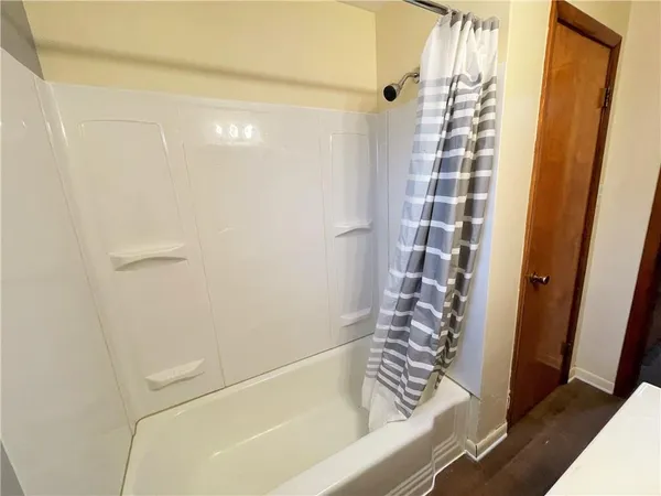 a house view with a garden space