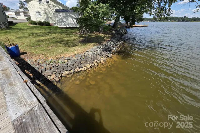 a view of a yard with an outdoor space