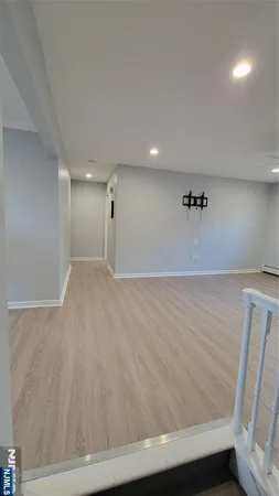 a view of hallway with stairs