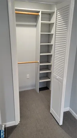 a view of closet area