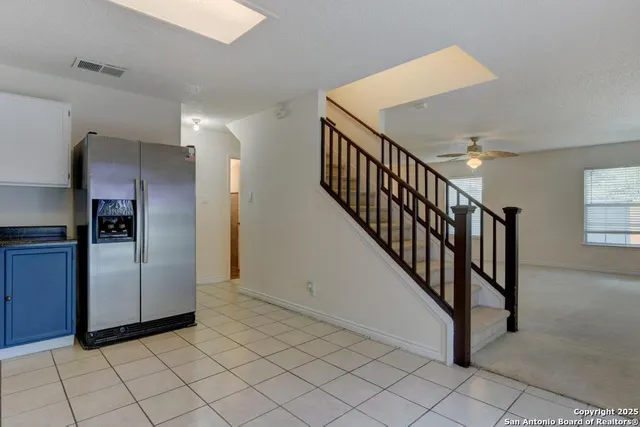 a view of a hallway with entryway