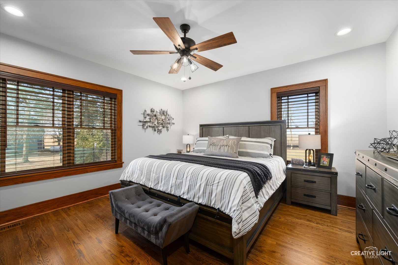 11626A Church Road Yorkville, IL 60560 - Photo 16 of 42 a bedroom with a bed and a large window